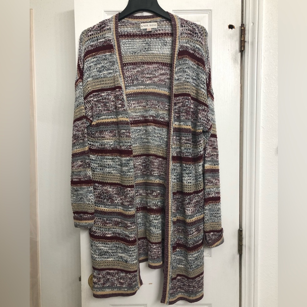 Ladies Sweater Long Cardigan Know Rose XXL